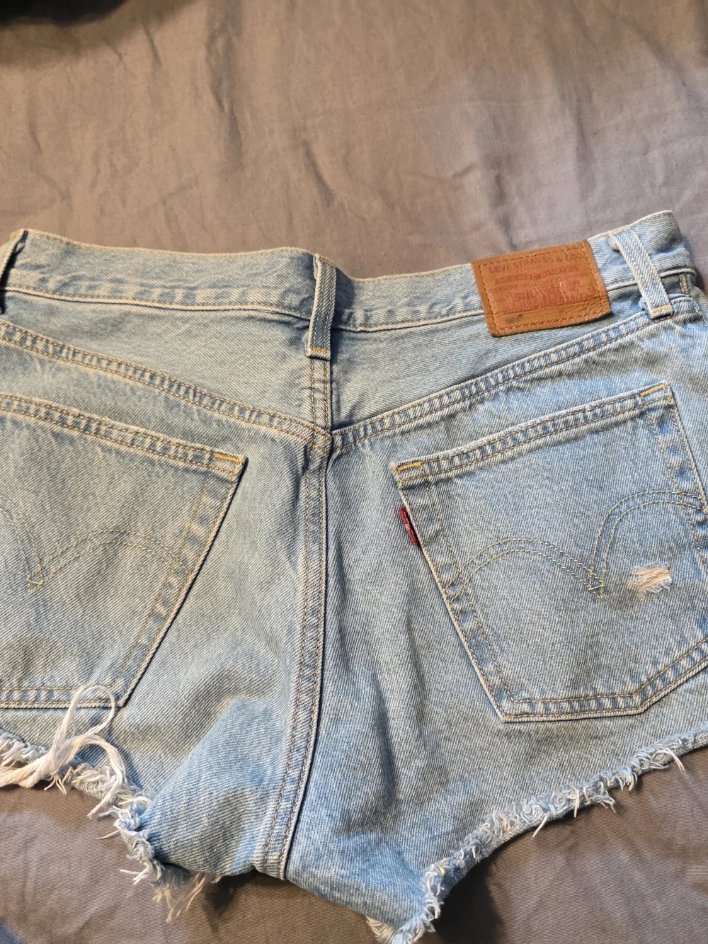 Levi's Distressed Denim Shorts